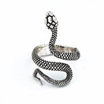 retro snake ring jewelry for women hip hop diamond rings layered look - 36255901974711 - 36255901974711