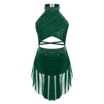Ballet Dress Girl - Sleeveless Rhinestones Ballet Leotards for Girls Gymnastics, Ice Skating,  Lyrical, Latin & Contemporary Dance - DancerInn Kids Ballet Dresses - 32790020882615 - 32790020882615