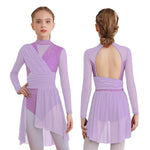 long sleeve ballet performance dress - 36757855207607 - 36757855207607