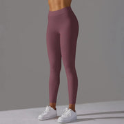 Women High Waist Butt Lifting V Butt Push Up Shaping Toning Sculpting Slimming Yoga Gym Fitness Center Exercise Leggings - DancerInn