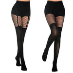 ladies fishnet tights high waist - 36199527481527 - 36199527481527