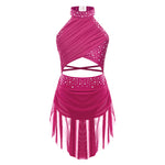 Ballet Dress Girl - Sleeveless Rhinestones Ballet Leotards for Girls Gymnastics, Ice Skating,  Lyrical, Latin & Contemporary Dance - DancerInn Kids Ballet Dresses - 32790020948151 - 32790020948151