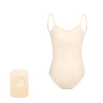 Dance Camisole - Sleeveless Bodysuit Dance Costumes with Adjustable Straps & Ruched Front for Gymnastics - DancerInn Nude / xxl 23.77 - 34757081465015 - 34757081465015