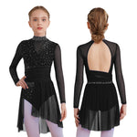 figure skating dress with side split - 36757855010999 - 36757855010999