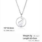 Gymnastic Jewelry & Ballet Jewelry for Ballerina Dancer Gymnast Gold Necklace Rhythmic Stainless Steel  Sport Jewelry - DancerInn H-steel - 32274742640823 - 32274742640823
