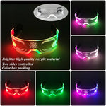 visor style led glasses for rave outfit - 36637429727415 - 36637429727415