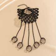 Gothic Bracelets Punk Chain Finger Bracelet Adjustable Vintage Link Hand Harness Ring for Parties, Festivals, and Daily Wear - DancerInn Women Dance Accessories