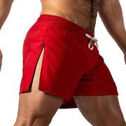 Mens Split Running Shorts - Quick Dry Athletic Cargo Shorts for Men Breathable Elastic Waist Summer Sports Workout Gym Jogger for Fitness Training - DancerInn