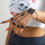 Gothic Bracelets Punk Chain Finger Bracelet Adjustable Vintage Link Hand Harness Ring for Parties, Festivals, and Daily Wear - DancerInn Women Dance Accessories  - 32290665365687 - 32290665365687