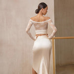 Dance Sports Bra - Lace Strapless Bra with Built-in Pads Off Shoulder for Latin Salsa Rumba Samba - DancerInn - 34155842928823 - 34155842928823