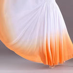 Long Flowy Dance Skirts - Gradient Chiffon Long Ballet Skirt with Big Hem & Double Layer - DancerInn - 34752267911351 - 34752267911351