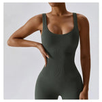One-Piece Seamless Yoga Suit Stretch Bodysuit Fitness Workout Gym Dance Clothes for Women - DancerInn - 27324593897655 - 27324593897655