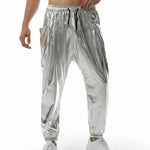 Mens Shiny Pants - Metallic Sweatpants for Dance, Club, Stage, Performance, Rave, Hip Hop, and Streetwear - DancerInn  - 32384306184375 - 32384306184375
