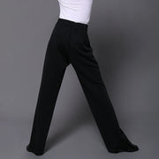 Boys Dance Trousers - Professional Boys Ballroom Pants for Latin, Tango & Samba - Elastic Waist, Breathable, Loose Fit for Training & Competition - DancerInn