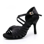 Latin Dancing Shoes for Women - Soft Suede Sole PU Upper Dance Heels for Ballroom Tango Salsa Bachata - 37291281154231 - 37291281154231