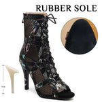 Leopard Print High Heel Sandals - Women's Dance Heels Shoes for Latin Jazz Tango Salsa Pole Dance DancerInn - 32166731120823 - 32166731120823