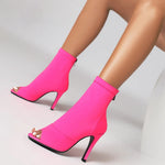 Dancing Boots for Women Stiletto Booties Jazz Dance Boots with Peep Toe Hig Heel for Latin Tango Salsa DancerInn - 32169795911863 - 32169795911863