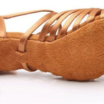 Latin Dancing Shoes for Women - Soft Suede Sole PU Upper Dance Heels for Ballroom Tango Salsa Bachata - 37291280924855 - 37291280924855