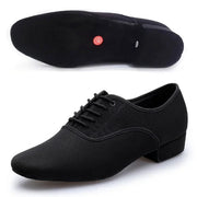 Salsa Dance Shoes for Men - Professional Soft Sole Lace Up Breathable Mesh Ballroom Dancing Shoes for Latin Tango & Modern Dance Practice - DancerInn