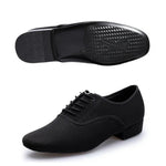 Salsa Dance Shoes for Men - Professional Soft Sole Lace Up Breathable Mesh Ballroom Dancing Shoes for Latin Tango & Modern Dance Practice - DancerInn  - 32687990735031 - 32687990735031