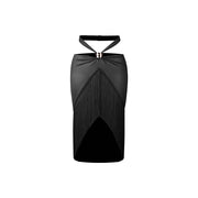 Elegant Fringe Latin Dance Practice Skirt with Creamy Stretch Satin Tassel High-End Performance Dance Bottom - DancerInn