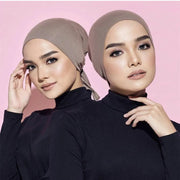 Elegant Soft Modal Muslim Turban Hat with Inner Hijab Cap for Women - DancerInn