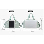 Women’s Waterproof Gym Bag with Dry Wet Separation Shoulder Strap for Fitness Training Travel Dance - DancerInn - 26839945773239 - 26839945773239