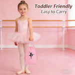 Pointe Shoe Bag - Breathable Mesh Canvas Drawstring Ballet Shoe Bag, Dance Bag for Shoes - DancerInn Kids Dance Accessories - 34917103272119 - 34917103272119