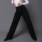 Boys Dance Trousers - Professional Boys Ballroom Pants for Latin, Tango & Samba - Elastic Waist, Breathable, Loose Fit for Training & Competition - DancerInn  - 32993788100791 - 32993788100791