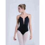 Adult Women's Gymnastics Leotard Ballet Camisole V-Neck Training Suit with Removable Pads BAT2901 - DancerInn - 29413035278519 - 29413035278519