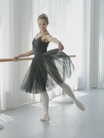 Chiffon-Ballettrock für Damen, Tutu-Ballett-Wickelröcke mit zwei Lagen - 29396669268151 - 29396669268151