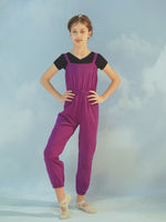 Ballet Warm Up Jumpsuit for Dance - Breathable Cotton Fabric Dance Costume Overalls - 33061351096503 - 33061351096503