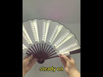 Light Up Fan - Glowing Party Dance LED Folding Fan for Holiday Events - 37611414749367 - 37611414749367