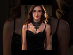 Collier ras du cou gothique-Collier ras du cou noir vintage pour les fêtes-Bijoux de perles - 36232862138551 - 36232862138551