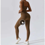 Jumpsuit zum Tanzen, schwarzer Tanz-Bodysuit, langärmliger Yoga-Overall für Damen - 27328004587703 - 27328004587703