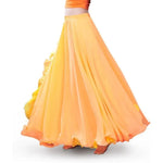Women’s Chiffon Belly Dance Skirt with Slit Tribal Style Costumes for Belly Dancer - DancerInn - 26239713050807 - 26239713050807
