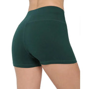 Women High Waist Elastic Breathable Seamless Dance Shorts Biker Fitness Shorts - DancerInn