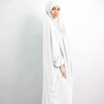 Women Full Cover Eid Hooded Muslim Hijab Dress Prayer Garment Jilbab Abaya Islamic Khimar Ramadan Gown - DancerInn - 26384529850551 - 26384529850551