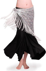 Women’s Belly Dance Hip Scarf with Sequin Tassel - Tribal Dancer Costume - DancerInn - 26213076598967 - 26213076598967