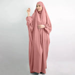Women Full Cover Eid Hooded Muslim Hijab Dress Prayer Garment Jilbab Abaya Islamic Khimar Ramadan Gown - DancerInn - 26384529555639 - 26384529555639