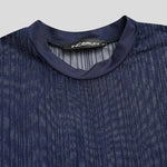 Men See-Through Short Sleeves Slim Shiny Breathable Dance T-shirts Nightclub Camiseta - DancerInn - 26417226154167 - 26417226154167