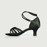 Women Multiple Colors Cowhide Sole Non-slip Satin Latin Ballroom Shoes Dance Sneakers BD211 - DancerInn