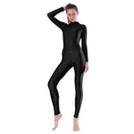 Women One Piece Long Sleeve High Elastic Convertable Dance Body Tights - DancerInn - 23665282449591 - 23665282449591