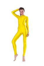 Women One Piece Long Sleeve High Elastic Convertable Dance Body Tights - DancerInn - 23665285628087 - 23665285628087