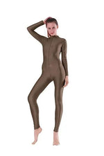 Women One Piece Long Sleeve High Elastic Convertable Dance Body Tights - DancerInn - 23665283956919 - 23665283956919