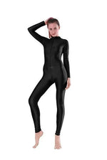 Women One Piece Long Sleeve High Elastic Convertable Dance Body Tights - DancerInn - 23665283334327 - 23665283334327
