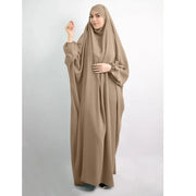 Women Full Cover Eid Hooded Muslim Hijab Dress Prayer Garment Jilbab Abaya Islamic Khimar Ramadan Gown - DancerInn