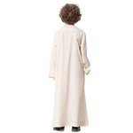Children Muslim Teenagers Abaya Jubba Islamic Thobe Embroidered Kaftan Saudi Arabia Caftan Robe - DancerInn - 26423790207159 - 26423790207159