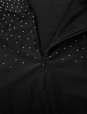 Men Stand Collar Shiny V-neck Dance Gymnastics Leotards Latin Ballroom Tango Rumba Dance Bodysuits - DancerInn