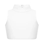 Girls Sleeveless Mock Neck Criss Cross Back Dance Crop Top Kid Dance Bra Tops - DancerInn - 26449973903543 - 26449973903543